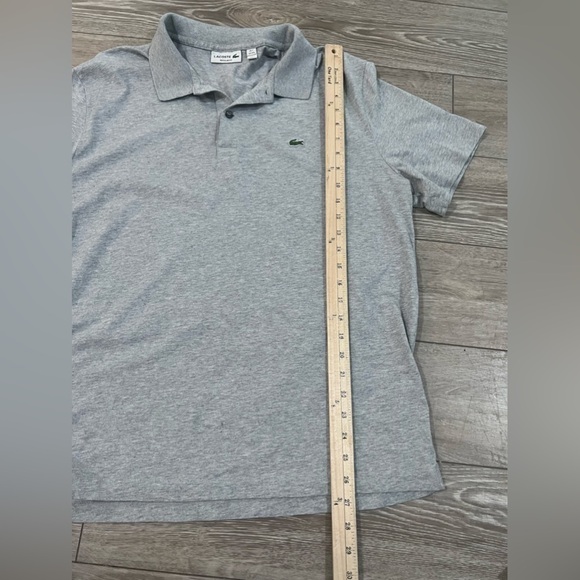 Lacoste Men's 2XL Short Sleeve Polo Shirt Regular Fit Grey XXL - Picture 7 of 9